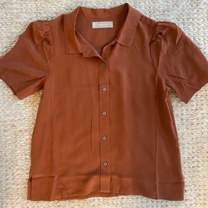 NWOT - Everlane Silk Button Up
